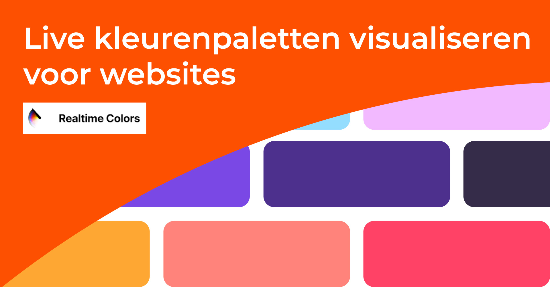 Live kleurenpaletten visualiseren voor websites designs